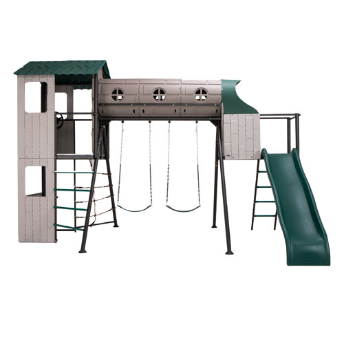 Lifetime Adventure Lifetime Metal Swing Set with 2 Swing(s) , 1 Slide(s) & Reviews Wayfair
